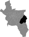 Locator map of the BRAND DISTRICT, AACHEN