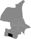 Locator map of the DE LAAR DISTRICT, ARNHEM