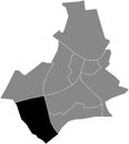 Locator map of the DUKENBURG DISTRICT, NIJMEGEN