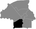 Locator map of the GESTEL DISTRICT, EINDHOVEN
