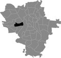 Locator map of the NÃâRDLICHE NEUSTADT DISTRICT, HALLE SAALE