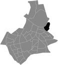 Locator map of the OOYSE SCHEPENDOM NEIGHBORHOOD, NIJMEGEN