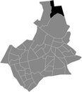 Locator map of the RESSEN NEIGHBORHOOD, NIJMEGEN