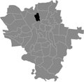 Locator map of the TROTHA DISTRICT, HALLE SAALE