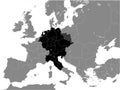 Map of Holy Roman Empire year 1004