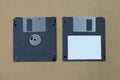 Black floppy disk Royalty Free Stock Photo