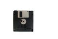 Floppy disk isolated on white background back side Royalty Free Stock Photo