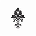 Black Floral Vintage Vector Icons: Bold-graphics With Florentine Renaissance Style