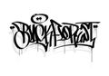 BLACK FLOREST word graffiti tag style