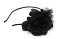 Black flower headband fashion accessory