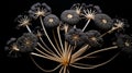 Black Flowers: Mushroomcore-inspired Hyperrealistic Details In Organic Architecture