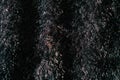 Black Fluffy Fabric Texture Close-Up Royalty Free Stock Photo