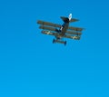 Fokker Dr1 Triplane in flight Royalty Free Stock Photo