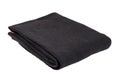 Black Folded Cotton Blanket Royalty Free Stock Photo