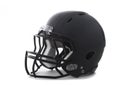 Black Football Helmet on white
