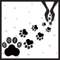 Black footprints dogs in hands3