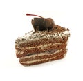 Black Forest Cake Slice Royalty Free Stock Photo