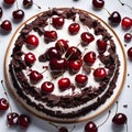 black forest cherry cake, Professional Photography - 1 Royalty Free Stock Photo