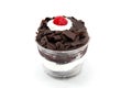 Black forest cup cake Royalty Free Stock Photo