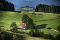 Black forest landscape at the dawn, germany