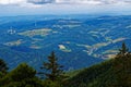 Black Forest landscape panoramic view Royalty Free Stock Photo