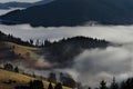 Black Forest Mountains Landscapennature Trees Fog Germany Schwarzwald Schauinsland Royalty Free Stock Photo