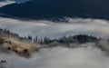 Black Forest Mountains Landscapennature Trees Fog Germany Schwarzwald Schauinsland Royalty Free Stock Photo