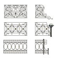 Black forged decorative lattice