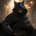 black fox mercenary wielding magic