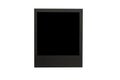 A black frame with a black background, ready for photo placement. Royalty Free Stock Photo