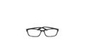 Black frame eye glasses isolated on white background. Royalty Free Stock Photo