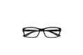 Black frame eye glasses isolated on white background. Royalty Free Stock Photo