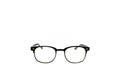 Black frame eye glasses isolated in white background. Royalty Free Stock Photo