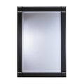 Black frame glass mirror Royalty Free Stock Photo