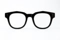 Black frame glasses isolated on white background Royalty Free Stock Photo