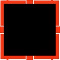 Black frame over red squares abstracts seamless background Royalty Free Stock Photo