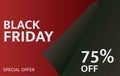 Black friday promotion offer background template Royalty Free Stock Photo