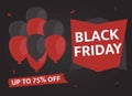 Black friday promotion offer background template Royalty Free Stock Photo
