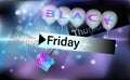 Black friday background sale for banner, menu. Vector illustration. EPS 10 Royalty Free Stock Photo