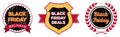 Black Friday Badges Royalty Free Stock Photo