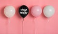 Black friday balloons with blank space for shop adverisement Royalty Free Stock Photo