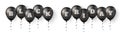 Black friday balloons. 3d helium balloon. Baloon