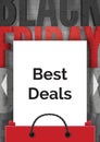 Black Friday best deals realistic vector banner template