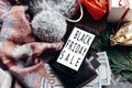 Black friday big sale. special christmas offer discount text on Royalty Free Stock Photo