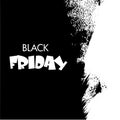 Black Friday, Big Sale, white ink splach Royalty Free Stock Photo