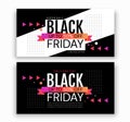 Black Friday 50% off. Horizontal flyers