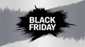 Black Friday bold text on grunge textured black-and-white background Royalty Free Stock Photo