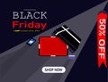 Black Friday business commercial sale landing webpage Royalty Free Stock Photo