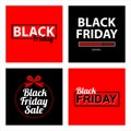 Black friday card sets Royalty Free Stock Photo