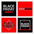 Black friday card sets Royalty Free Stock Photo